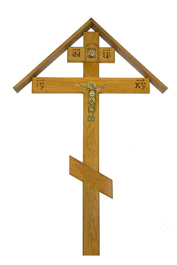 Крест дубовый КДЭ-05 «Большой домик»