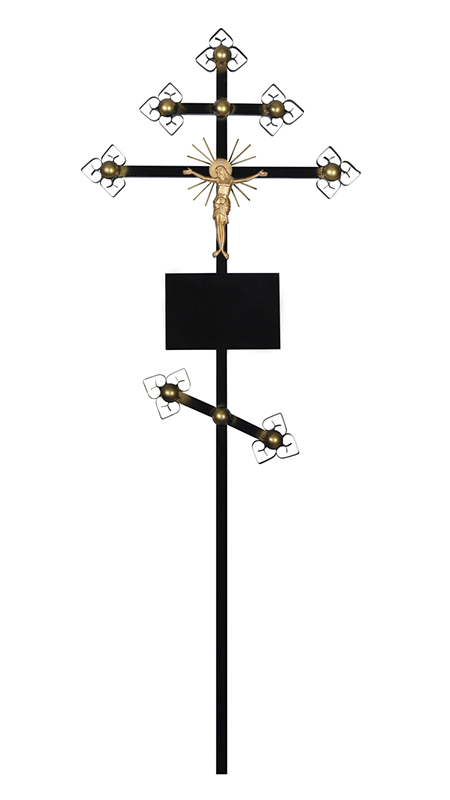 Крест металлический «Золото»