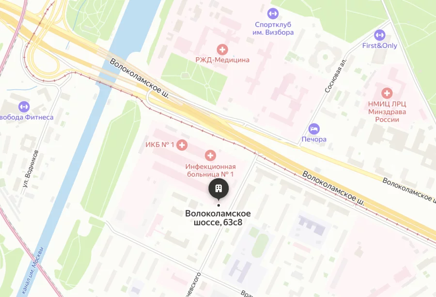 Карта проезда к моргу: Морг инфекционной больницы №1 (ИКБ № 1) в Москве: адрес, телефон, график работы