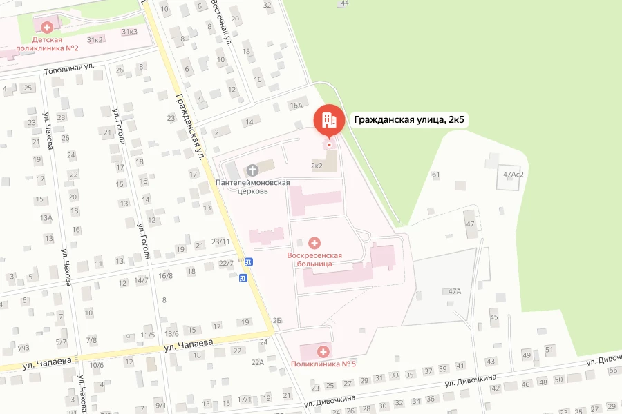 Карта проезда к моргу: Морг Воскресенской городской больницы №2: адрес, часы работы, особенности приема тел