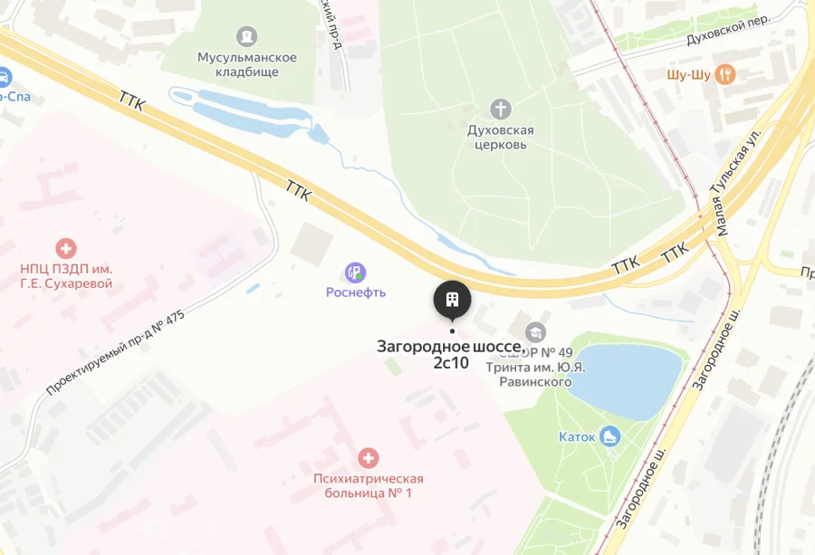 Карта проезда к моргу: Морг ПКБ № 1 им. Н.А. Алексеева: адрес, телефон, график работы