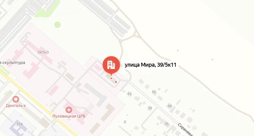 Карта проезда к моргу: Морг Луховицкой центральной районной больницы