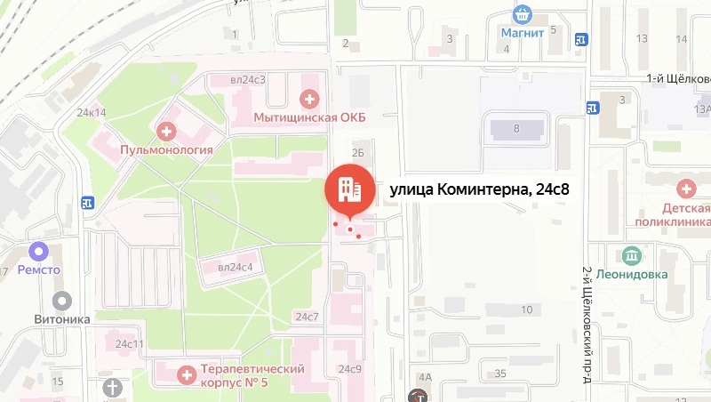 Карта проезда к моргу: Морг Наро-Фоминской районной больницы № 1