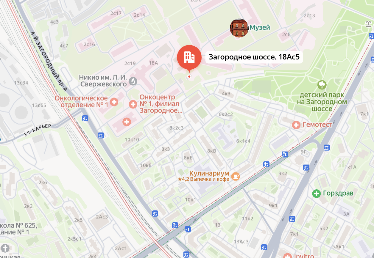 Карта проезда к моргу: Морг клиники № 55 (ОКД № 1): адрес, телефон, график работы