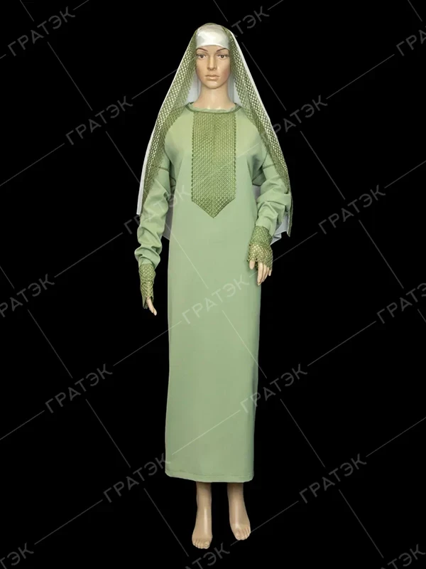 Комплект одежды для похорон женский Элит №2 фисташковое
