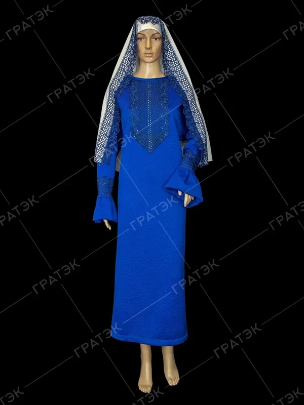 Ритуальная одежда женская Элит №1 синее