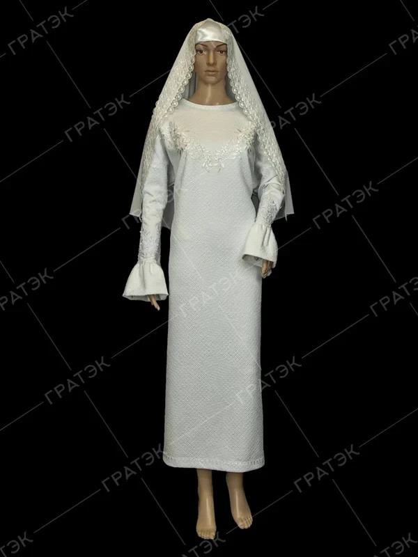 Ритуальная одежда женская Элит №1 белое